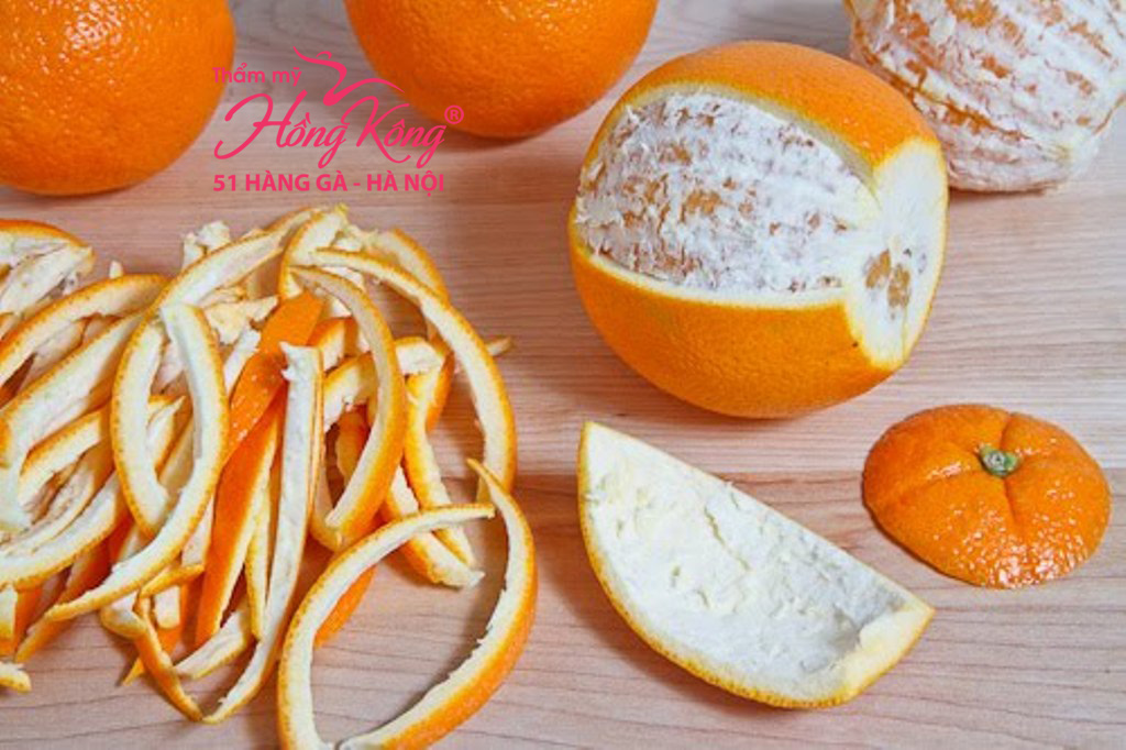 Vỏ cam chứa các chất dinh dưỡng và chất chống oxy hóa cao cho da
