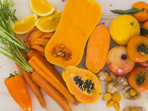 Các loại rau quả màu cam chứa nhiều vitamin A, C, E, beta caroten